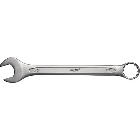 Llave de boca fija tamaño 32, 12 puntas, 15 grados, acero cromo-vanadio 151032