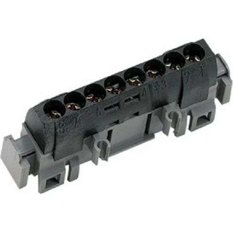Legrand 04852 - IP 2X distribution terminal block - phase - 8 connections 1.5 to 16 mm≤ - black - L 75 mm