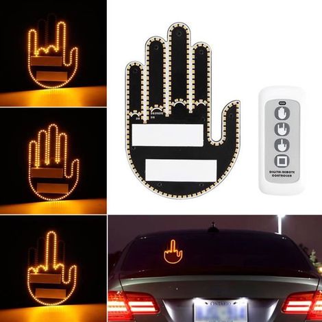 Lumière LED Gestuelle - Universel - 176 Perles - 3 Modes - Avertissement Conducteur Arrière (1/4)