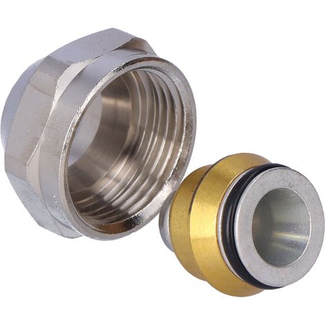 ADAPTATEUR COMPRESSION MLC UNI-C 16-3/4'' FT EURO, ÉCROU DE JONCTION ET ANNEAU INTÉRIEUR, LAITON, POUR CONNEXION UNI PIPE PLUS ET (1/3)
