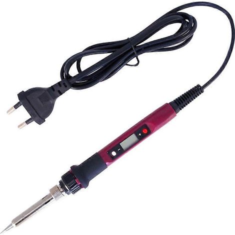 Fer à souder à température réglable, outil de soudage LCD, outil d'entretien pour équipements de soudure, prise UE 220 V (1/4)