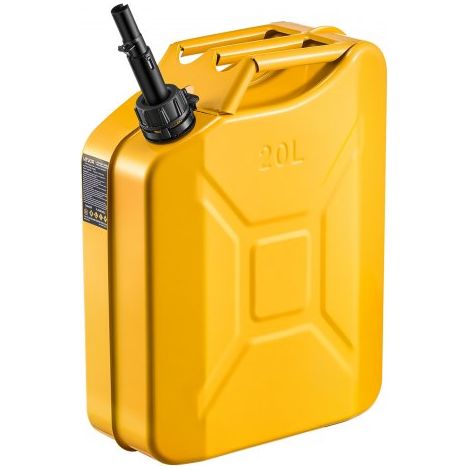 Jerrican Essence Métal 20 L Bidon Essence Débit Maximal 6 L/min (1/5)