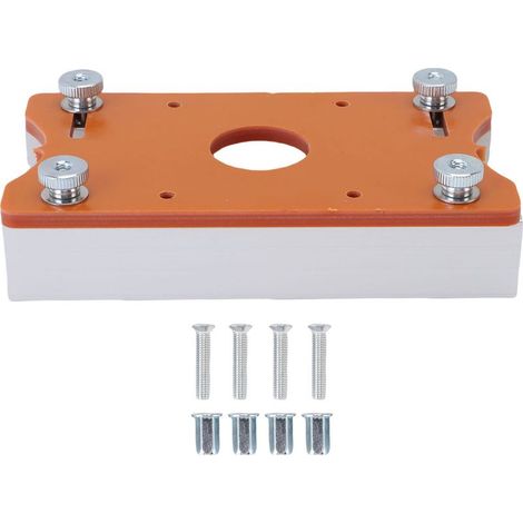 2-in-1-Holzfräserbasis, Frässchlitzaufnahme für Kantenfräser, 65 mm Innendurchmesser, Dickenbereich 0–5 cm (1/5)