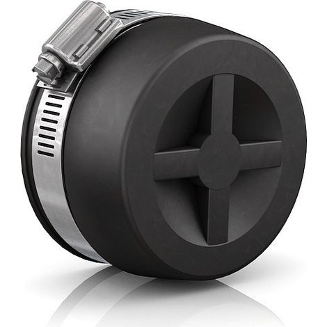 CR Endkappe CEC 050 (43-50mm), 0,6 bar, L: 30mm, PVC / V2A