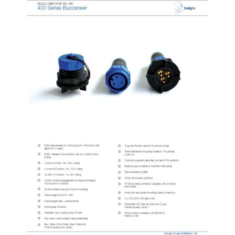 conector redondo Bulgin px0411 12s 6065 robusto duradero