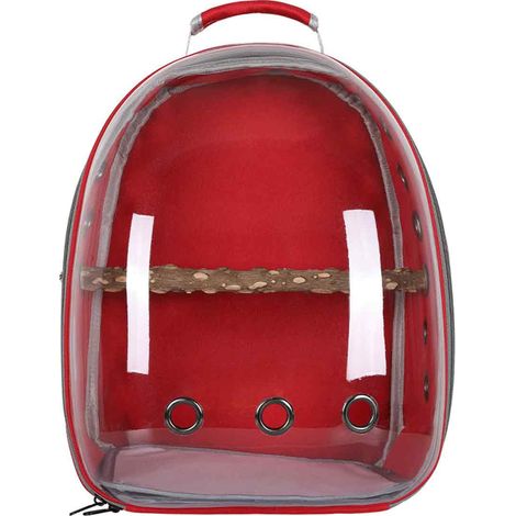 Sac à dos transparent pour perroquet, tissu Oxford, transport extérieur