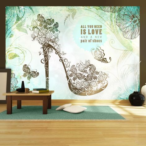 Papier Peint "All You Need is a New Pair of Shoes" 210 x 300 cm (1/2)