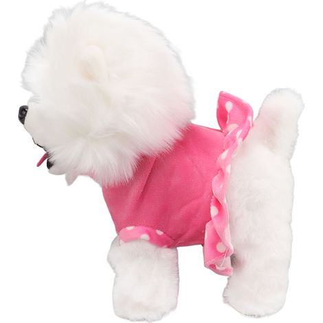 Chien en peluche électronique interactif avec chien, chiot chantant et promeneur, télécommande et laisse, cadeau d'anniversaire pour enfants et tout-petits, rose (1/5)