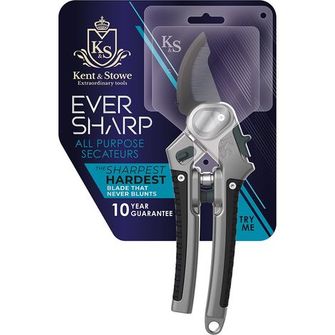 Kent & Stowe 70100536 Eversharp Garden Bypass Secateurs Never Blunts