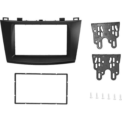 Façade d'autoradio 2 DIN, cadre et panneau CD de remplacement pour Mazda 3/Axela 2009-2013 (1/4)