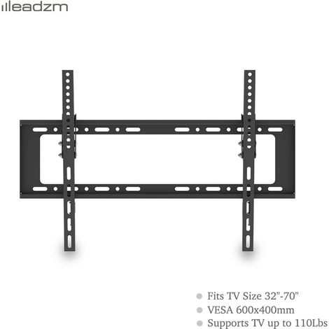 Support TV 32-70" TMW798 - Charge 50 kg, VESA 400600, -10° Inclinaison, Niveau à Bulle Horizontal (1/5)