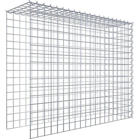 Gabiondeco - Gabion - Element de prolongation en hauteur et en longueur 100 cm x 80 cm x 30 cm (L x H x P). maille 5 x 5 cm. Spirale. Attention il manque deux grill... (1/5)