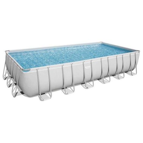 BESTWAY PISCINA FUORI TERRA POWER STEEL RETTANGOLARE 732 X 366 X 132 CM (1/5)