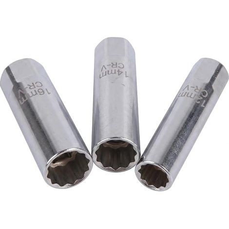 Spark Plug Wrenches 3/8" 12 Sided Spark Plugs with Spring Clip (1/5)
