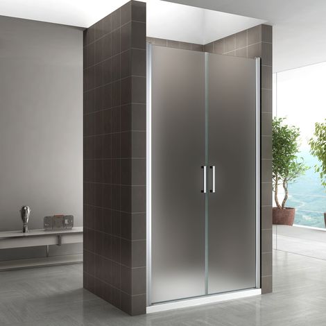 Porte de douche VIANA 86x195 cm verre opaque - ajustable de 86 à 89 cm (1/4)