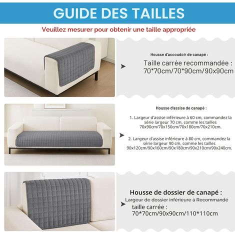 New Non-Slip Sofa Cover for 2, 3, or 4 Seater Sofas (Grey, 70x90/1 PC)  Soft Washable Flannel Sofa Cover, Corner Sofa Cover, Pet-Friendly Sofa Cover for the Living Room (1/5)