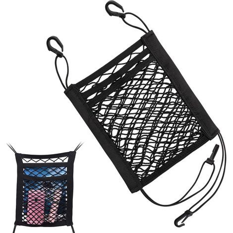 Filet de Rangement Voiture, Filet de Rangement Universel pour Siège de Voiture, Filet de Rangement pour Siège Auto, Filet de Rangement pour Siège Auto, Filet de Rangement pour Siège de Voiture (1/5)