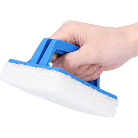 Brosse éponge à main, brosse de piscine, outil de nettoyage simple d'utilisation, brosse éponge pratique en plastique et éponge pour piscines et saunas (1/5)