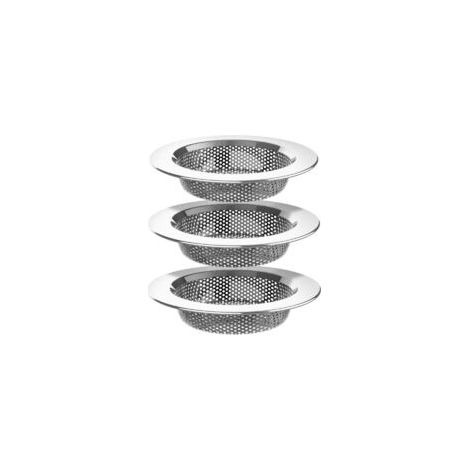 Colador de fregadero de cocina ZVD, colador de desagüe de acero inoxidable, apto para lavavajillas, paquete de 3 - Crezuo (1/2)