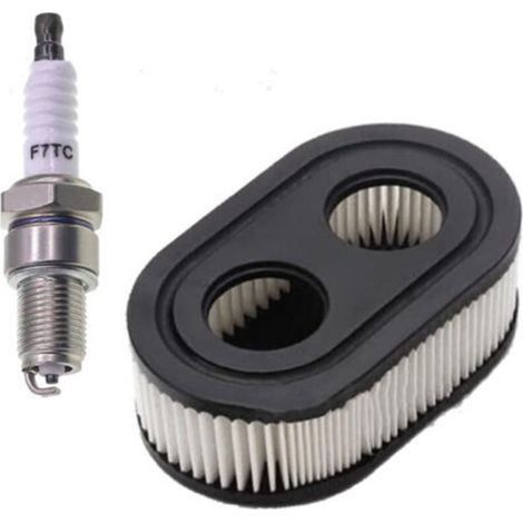 Filtre À Air Et Bougies D Allumage Pour Moteurs Briggs & Stratton 550E 550EX 575EX - Remplacement 593260 798339 798452 - Dimensions 112 X 69 X 37 Mm (1/5)