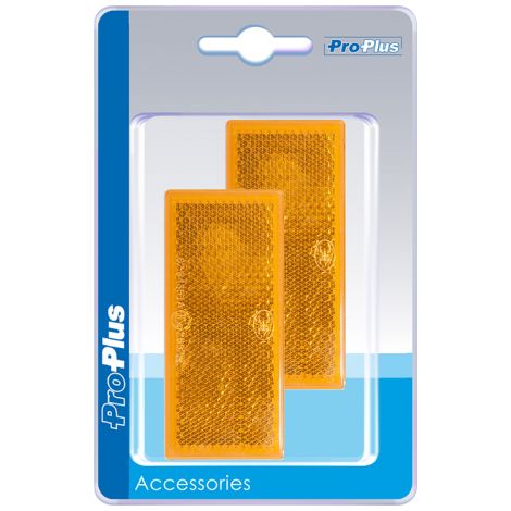 Reflektor orange 82x36mm selbstklebend 2 Stck im Blister (1/2)