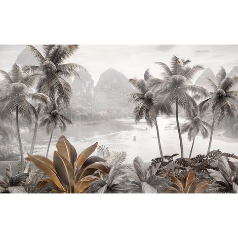 Papier peint panoramique - Forêt Tropicale - 130 cm x 81 cm (1/2)