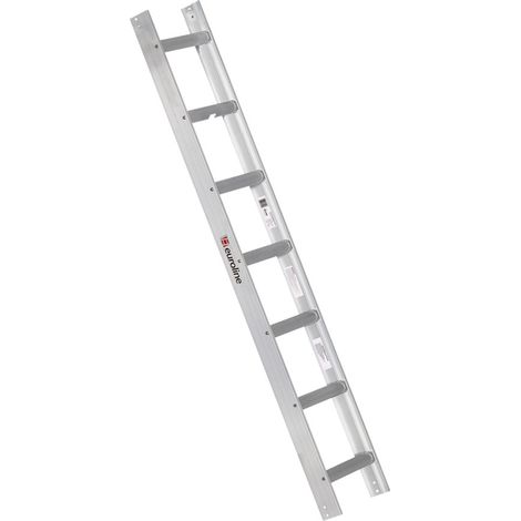 Euroline Premium Kaminkehrerleiter 7 Sprossen Alu natur (1/2)