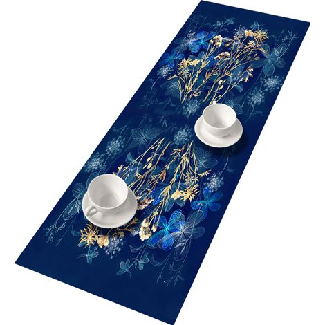 Runner da tavola Midnight 115x40 cm - feltro ecologico, protezione per il tavolo, motivo decorativo, Bertoni (1/2)