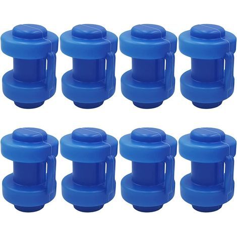 25 mm Bouchons Terminaux pour Trampolin, 8 Pièces Bouchons Terminaux Trampoline, Pièces de Rechange Trampoline Élastique pour Tiges de Filet de Trampoline, Résistant aux Intempéries (1/5)