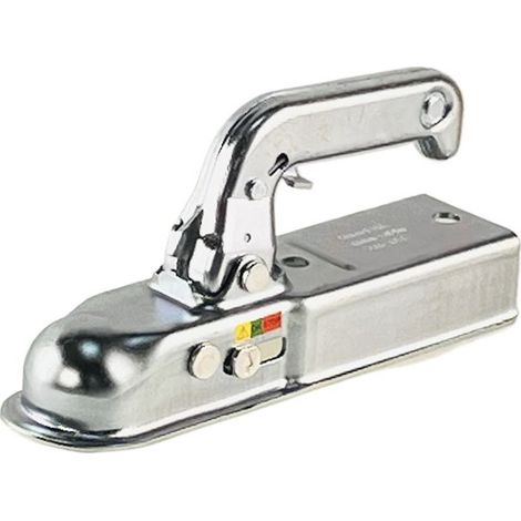 Attelage de remorque de style européen 50 mm en acier embouti pour canal de 60 mm, capacité de charge 800 kg, homologation Emark, accessoires, pièces de caravane (1/4)