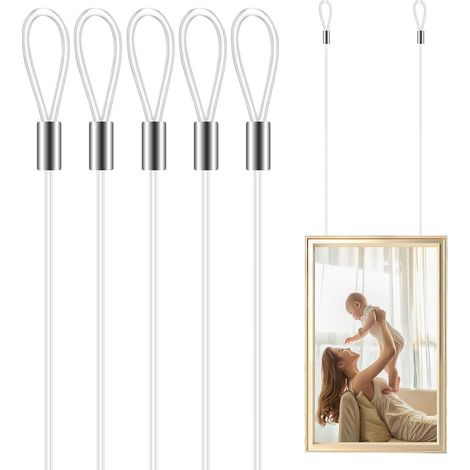 Câble de suspension robuste en nylon (12 pièces) avec double boucle (1/5)