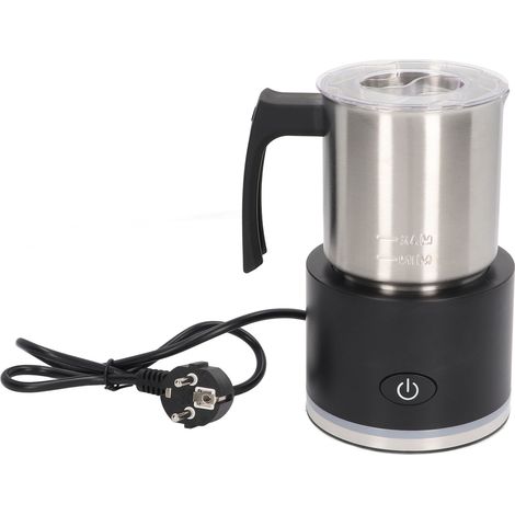 Mousseur à Lait Électrique Silencieux, Automatique pour Café et Chocolat Chaud, Design Détachable, Prise UE 220‑240V, Noir (1/5)