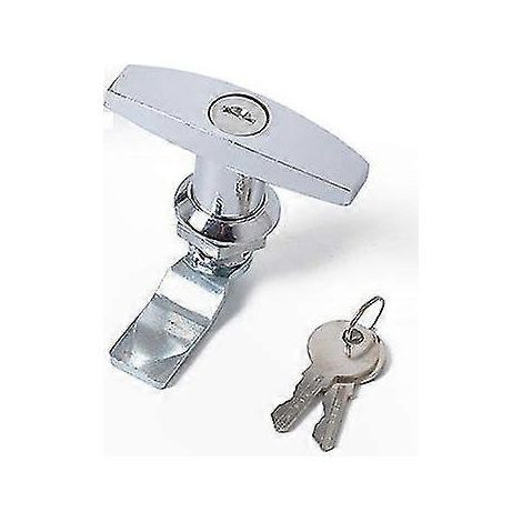 Schlüsselgriff für Nockenschlösser, Standardausführung, robustes Metall, Nickel-Finish, für häufigen Gebrauch, praktisches Ersatzteil. (1/5)