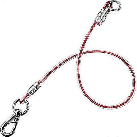 Rallonge de laisse anti-mâchouillage pour chien, compatible avec toutes les laisses, colliers et harnais - Laisse rouge ultra-résistante et durable, sans nœuds (1/5)