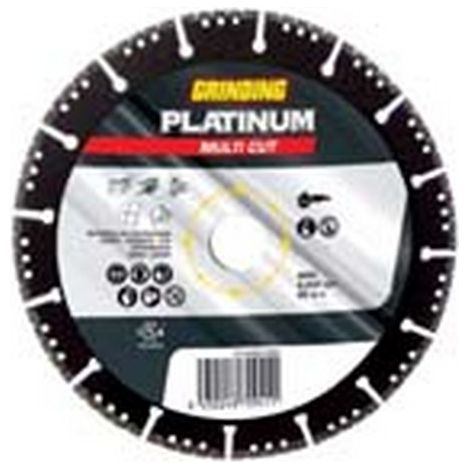 1PZ DISCHI DIAMANTATI UNIV. "PLATINUM MULTI-CUT" MATER. COSTR. MM.115 - mm.115x2,5 foro 22,23 corona a settori