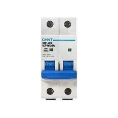 Chint nb1-63/c16-2p-6 -interruttore magnetotermico 2p 16a curva c 180318