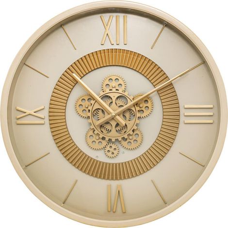 Horloge Murale Engrenages "Guiliana" 50cm Beige (1/4)