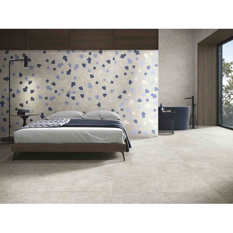 Carrelage Effet Terrazzo AMA 90x90 cm Grigio Ama (1/4)