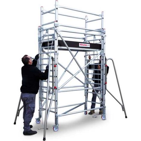 Andamio extensible con cuerda. 80x160 cm y altura máx. 400 m R-160-S FARAONE (1/5)