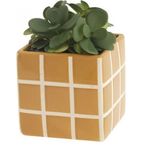 Plante artificielle Family Corner en vase céramique H17 cm