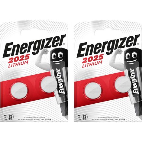.4 piles Energizer CR2025.