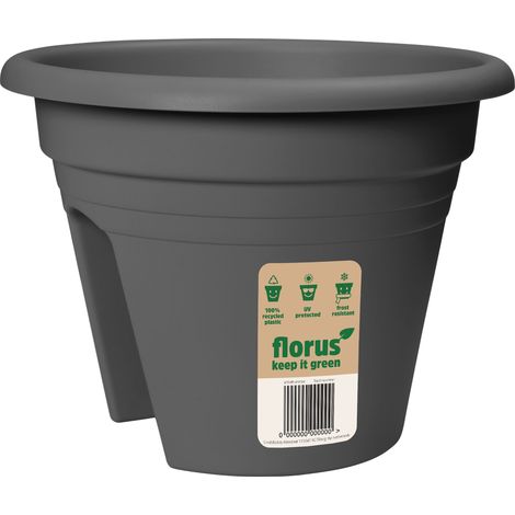 Florus Mediterran 2-way Balconnière 30 - Gris - L 30 x B 29.5 x H 0 cm - Balcon - 100% recyclé