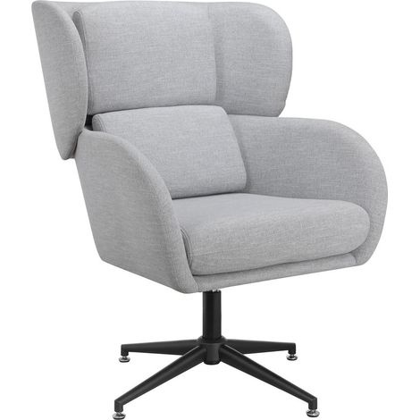 VanessaChaise pivotante en velours Gris (1/5)