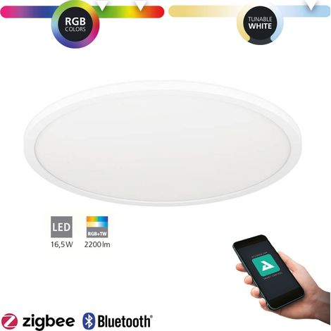 Plafoniera Moderna Rovito-Z Policarbonato Bianco Led Integrato 16,5W (1/5)