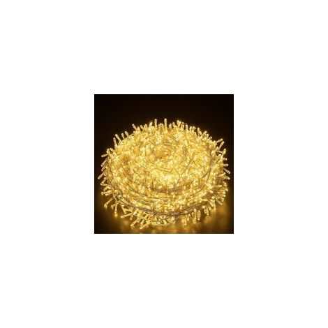 Luci decorative da esterno Elegear, 50 m, 1000 LED, luce bianca calda.