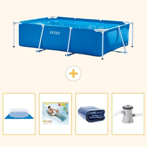Intex Piscine Tubulaire Rectangulaire - 260x160x65 cm - 5-pièces S171 (1/5)