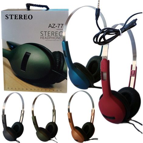 Trade Shop - Kopfhörer Sport Stereo-Audio-Kopfhörer Mikrofon MP3 Smartphone Kopfhörer AZ-77 - (1/5)