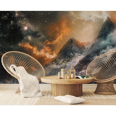 Papier peint cosmos – Montagnes stellaires - 150 x 250 cm (1/2)