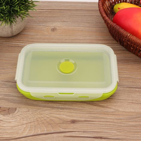 Silikon-Lunchbox für Schüler, faltbare Silikon-Lunchbox, Lebensmittelbehälter-Set (800 ml) (1/5)