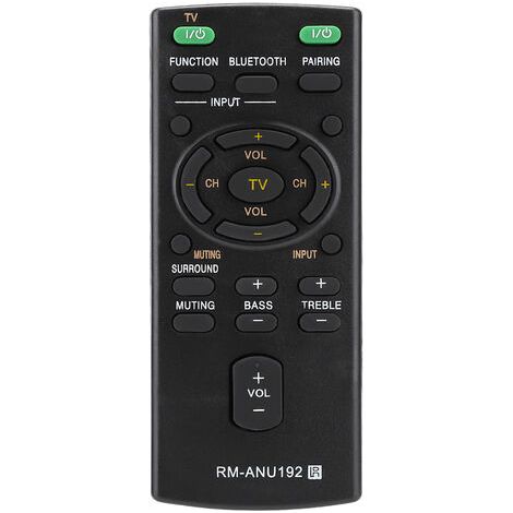 RHG Télécommande de remplacement RM-ANU192 pour barre de son Sony SACT60BT HTCT60BT SSWCT60 (1/5)